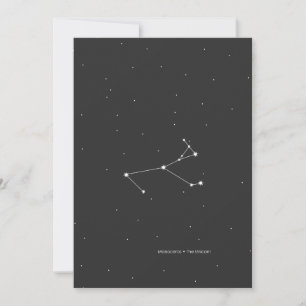 Monoceros, 'The Unicorn' Constellation Holiday Card