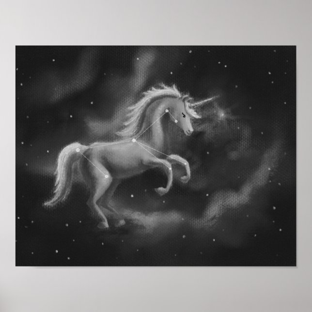 Monoceros The Unicorn Constellation Poster (Front)