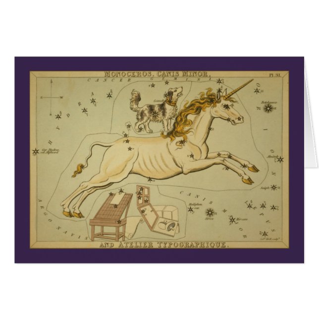 Monoceros (Unicorn) Constellation (Front Horizontal)