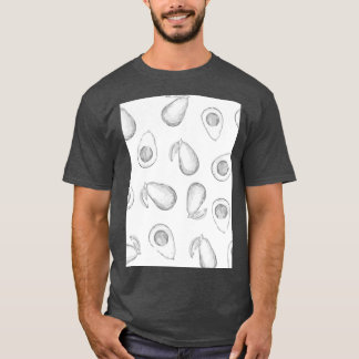 Monochromatic avocados pattern T-Shirt