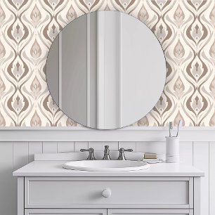 Monochromatic Brown Whisps Wallpaper