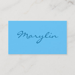Monochromatic in Cotton Candy Blue Business Card