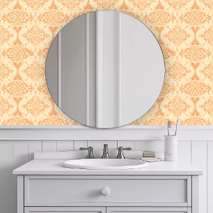 Monochromatic Intricate Orange Wallpaper