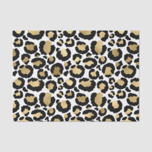 Monochromatic Leopard Spots Wild Glam Fashionable Tissue Paper