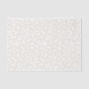 Monochromatic Light Leopard Print Tissue Paper