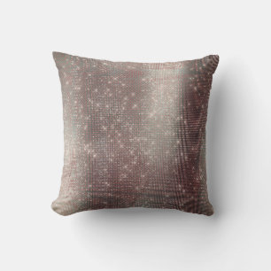 Monochromatic Pink Grey Metallic Sparkly Sequin Cushion