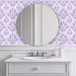 Monochromatic Repeating Purple Fauna Wallpaper