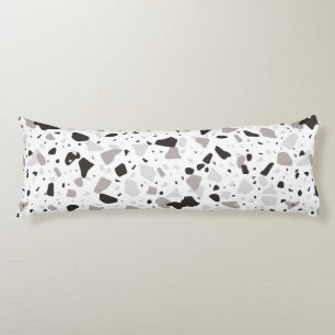 Monochromatic Terrazzo Pattern Body Cushion