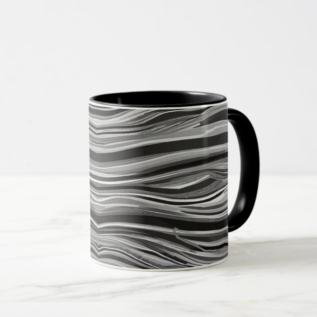 Monochromatic Waves Mug (Front Right)