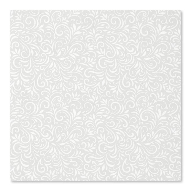 Monochrome abstract floral background wallpaper (Front)