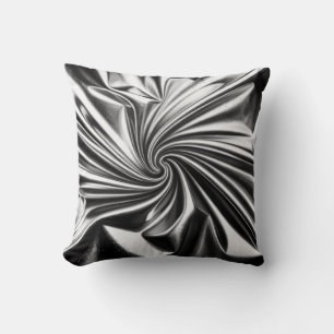 Monochrome abstract texture cushion