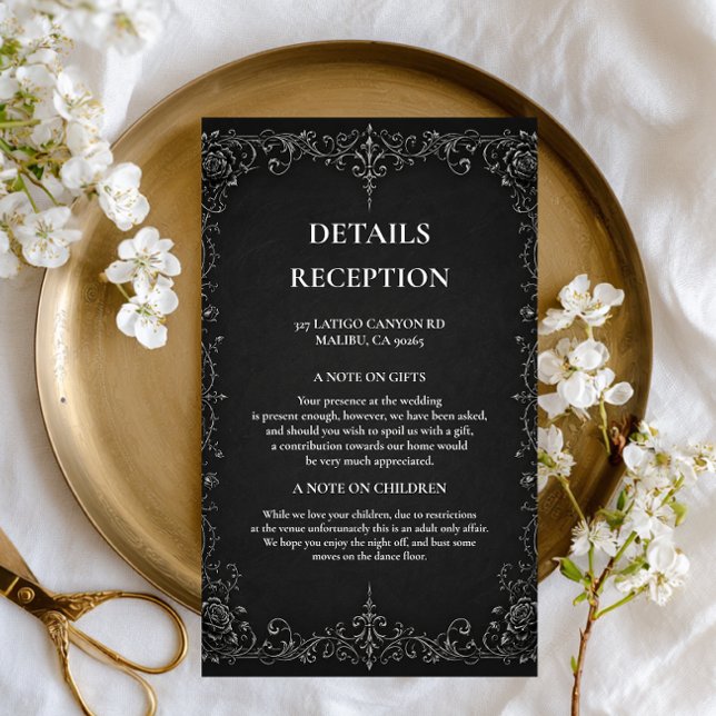 Monochrome Baroque Artwork Enclosure Card (Creator Uploaded)