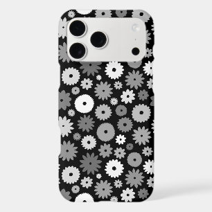 Monochrome Blooms Repeat Pattern