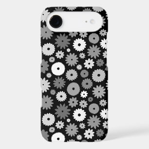 Monochrome Blooms Repeat Pattern
