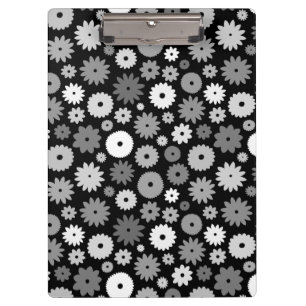 Monochrome Blooms Repeat Pattern Case-Mate iPhone Clipboard