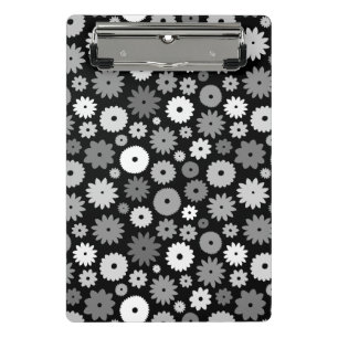 Monochrome Blooms Repeat Pattern Case-Mate iPhone Mini Clipboard