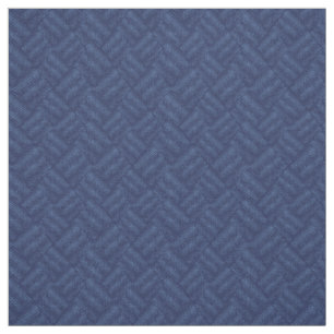 Monochrome blue textured herringbone pattern. fabric