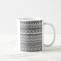 Monochrome Boho Knit Sampler | Tribal Geometric