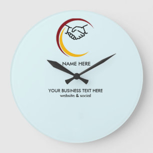 Monochrome Business Large Clock