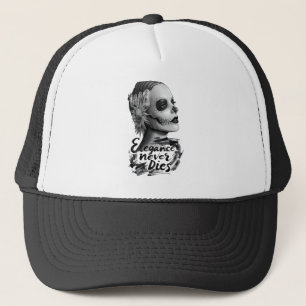 Monochrome Calavera Trucker Hat