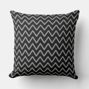 Monochrome Chevron Throw Pillow