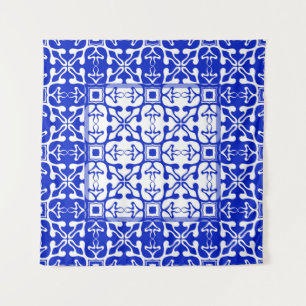 Monochrome coloured vintage pattern. Abstract orna Tapestry
