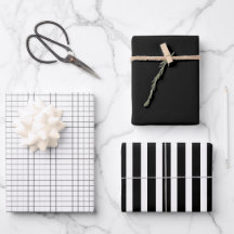 Monochrome Custom Gift Wrap Paper Sheets