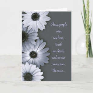Monochrome Daisies sympathy card