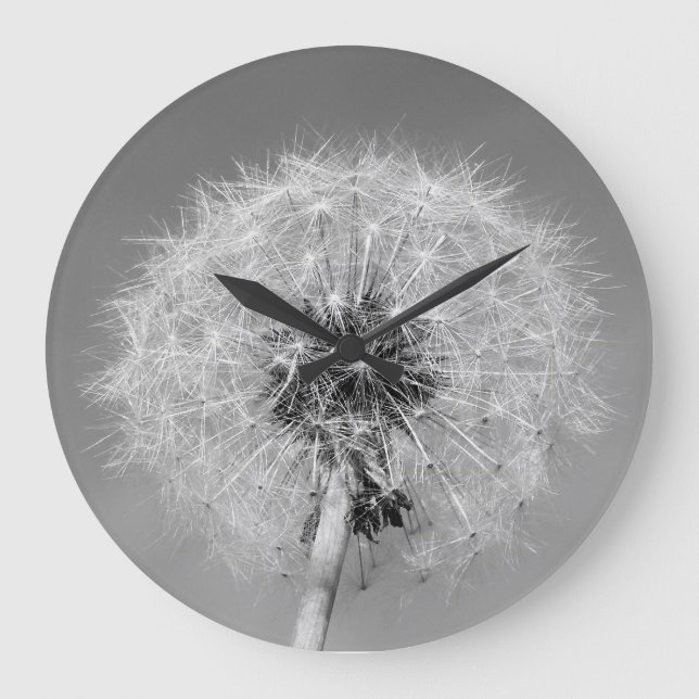 Monochrome Dandelion Clock (Front)
