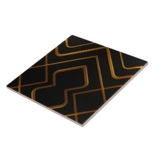 Monochrome Deco Grid Designer Accent  Christian    Ceramic Tile