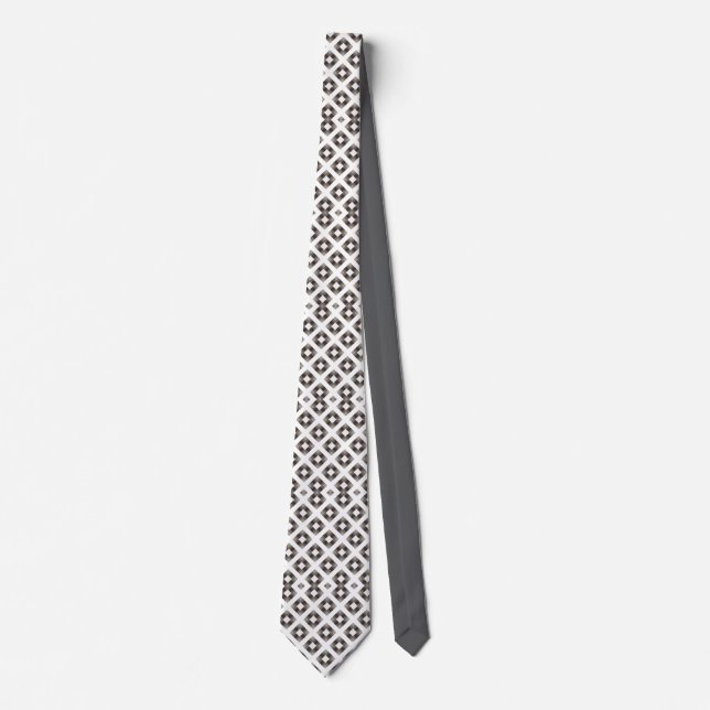 Monochrome Diamond Neck Tie (Front)