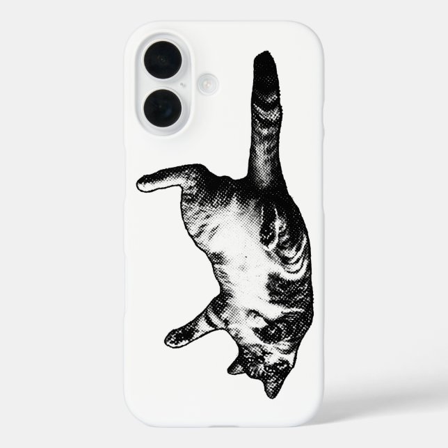 Monochrome Dots, Calm Tabby Case-Mate iPhone Case (Back)