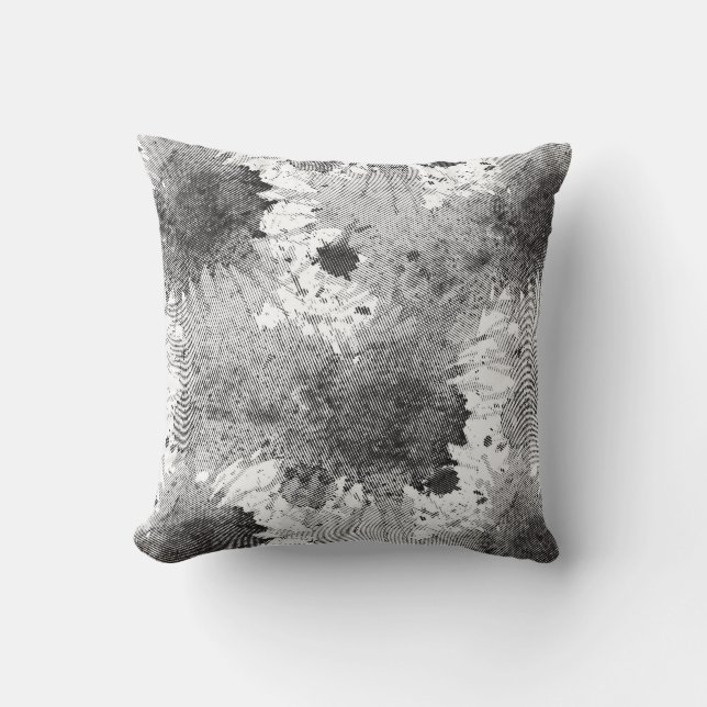 Monochrome dye stains cushion (Front)
