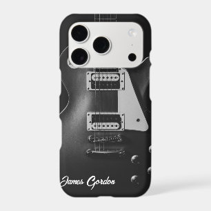 Monochrome electric guitar personalised