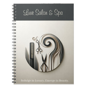 Monochrome Elegance Salon & Spa Notebook