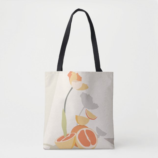 Monochrome Elegance Tote Bag (Front)