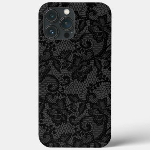 Monochrome Faux Lace   iPhone 13 Pro Max Case