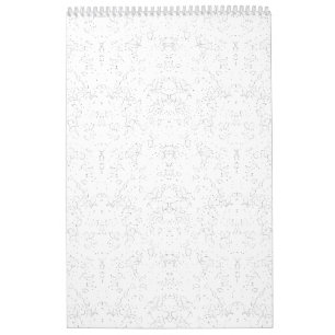 Monochrome Floral Pattern – Elegant Seamless Art Calendar