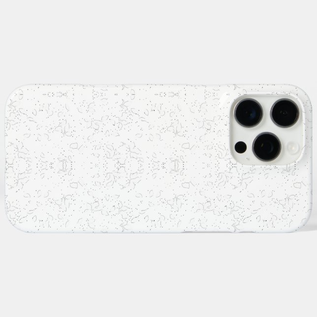 Monochrome Floral Pattern – Elegant Seamless Art Case-Mate iPhone Case (Back (Horizontal))