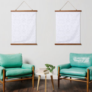 Monochrome Floral Pattern – Elegant Seamless Art Hanging Tapestry