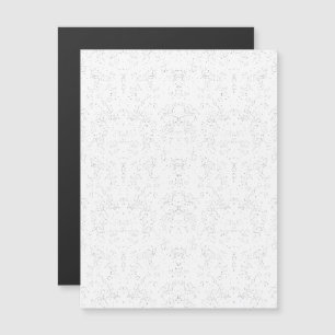 Monochrome Floral Pattern – Elegant Seamless Art Magnetic Invitation