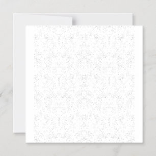 Monochrome Floral Pattern – Elegant Seamless Art Magnetic Invitation