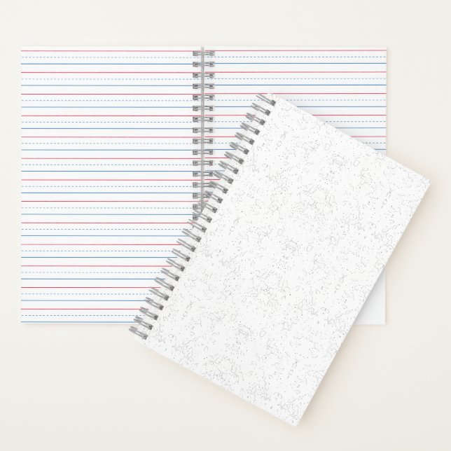 Monochrome Floral Pattern – Elegant Seamless Art Notebook (Inside)