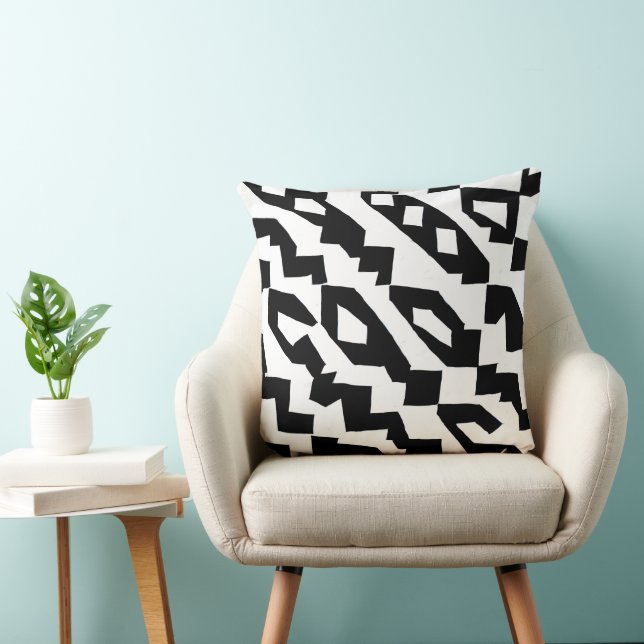 Monochrome Geometric Pillow (Chair)