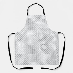 Monochrome Geometric Texture Seamless Diamond Look Apron