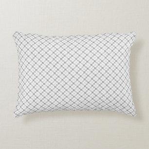 Monochrome Geometric Texture Seamless Diamond Look Decorative Cushion