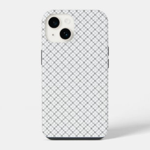Monochrome Geometric Texture Seamless Diamond Look iPhone 14 Case