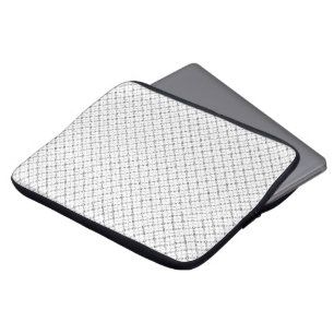 Monochrome Geometric Texture Seamless Diamond Look Laptop Sleeve