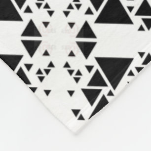 Monochrome Geometric Triangles Blanket