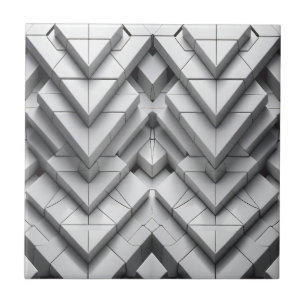 Monochrome Geometry Ceramic Tile